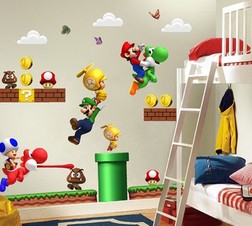700x500mm Super Mario Bros. autoadhesivo papel tapiz de Casa