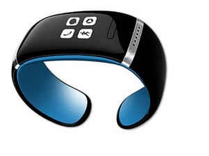 Elegante reloj LED Bluetooth 3.0 pulsera w Contestación de llamada SMS Recordando reproductor de música anti-pérdida f iPhone Samsung HTC